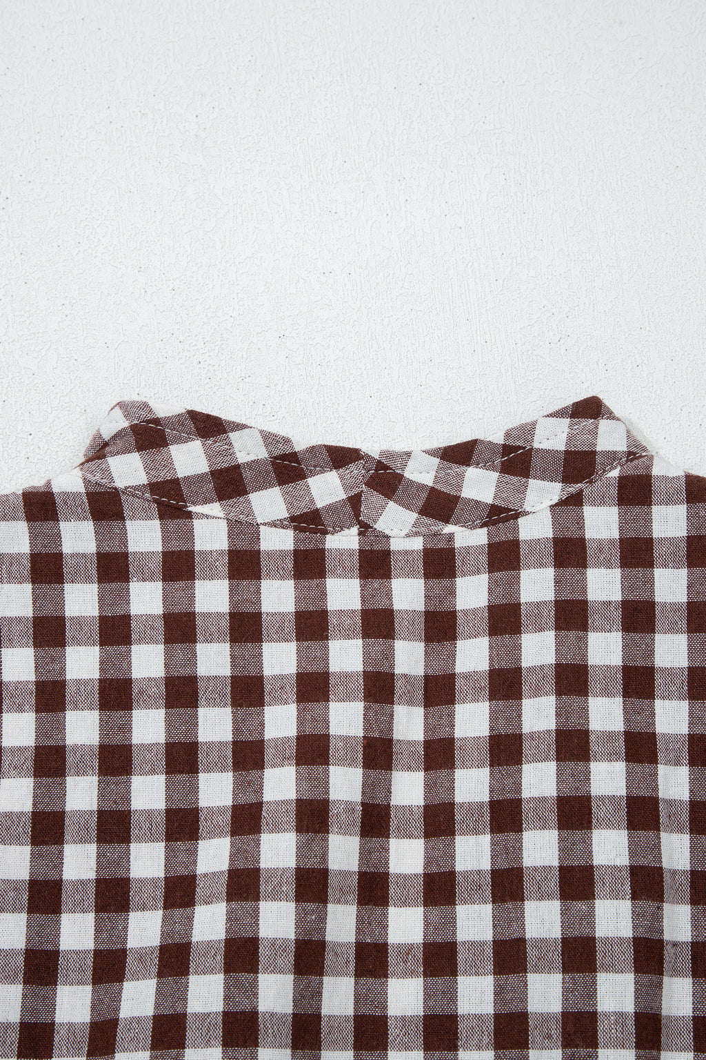 Coffee Plaid Print Full Zipper Cinched Waist Fit Flare Sleeveless Maxi Dress