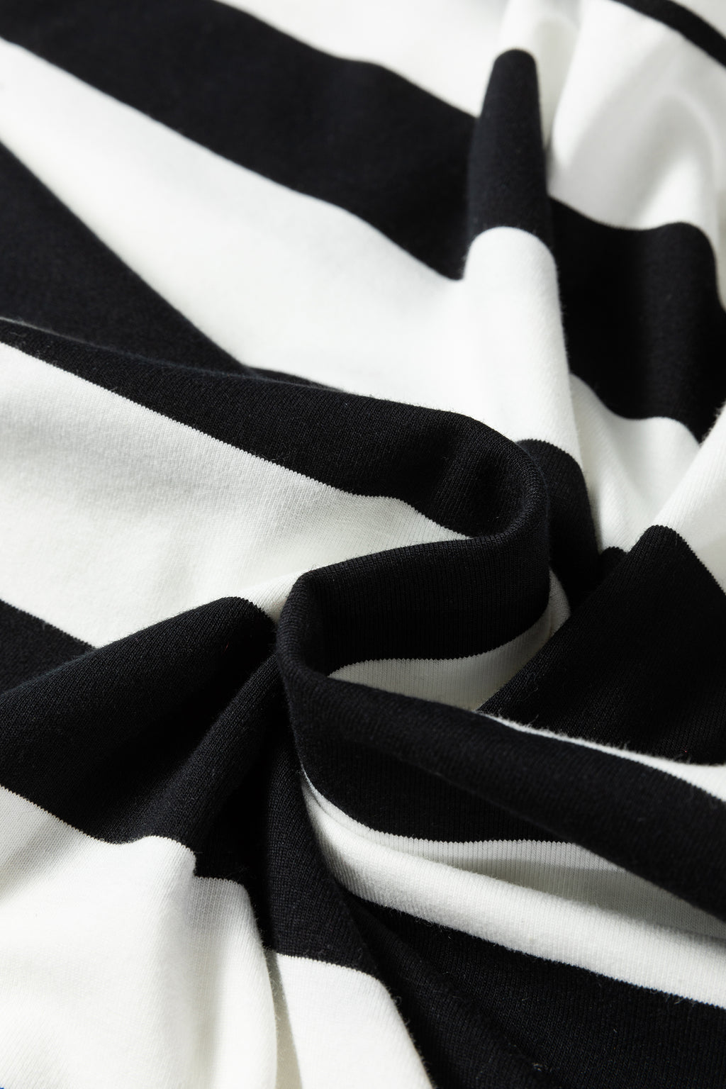 Black Stripe Floral Print Puff Sleeve Patchwork Blouse