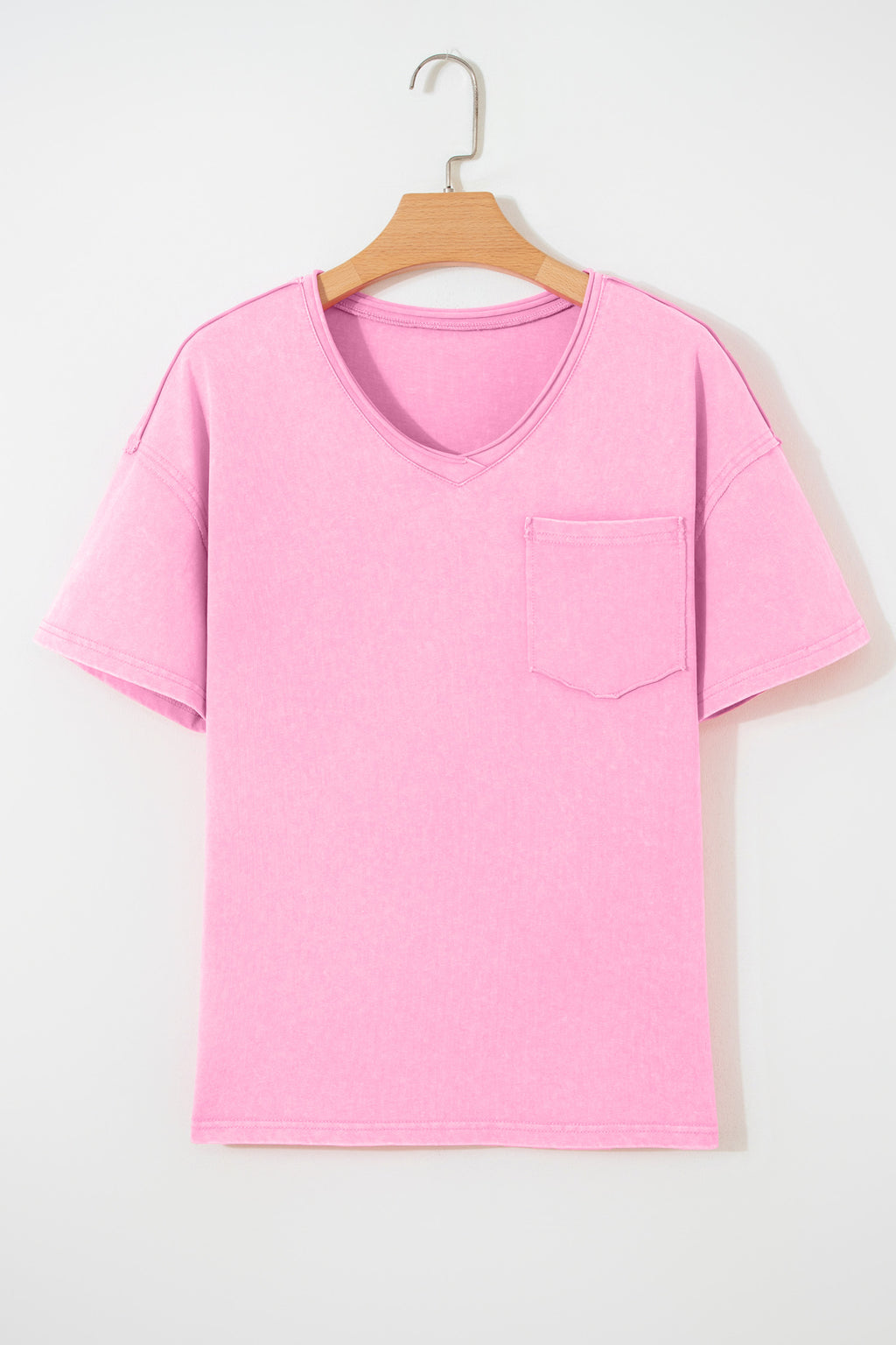 Sachet Pink Cotton Mineral Wash T Shirt
