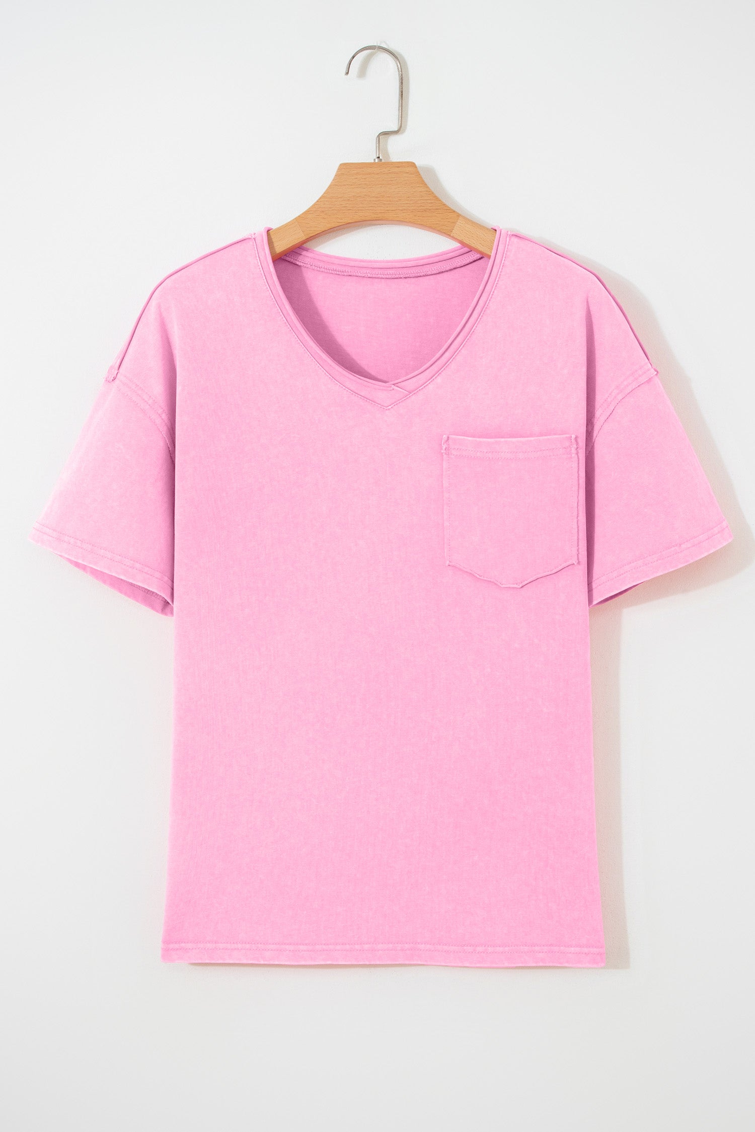 Sachet Pink Cotton Mineral Wash T Shirt