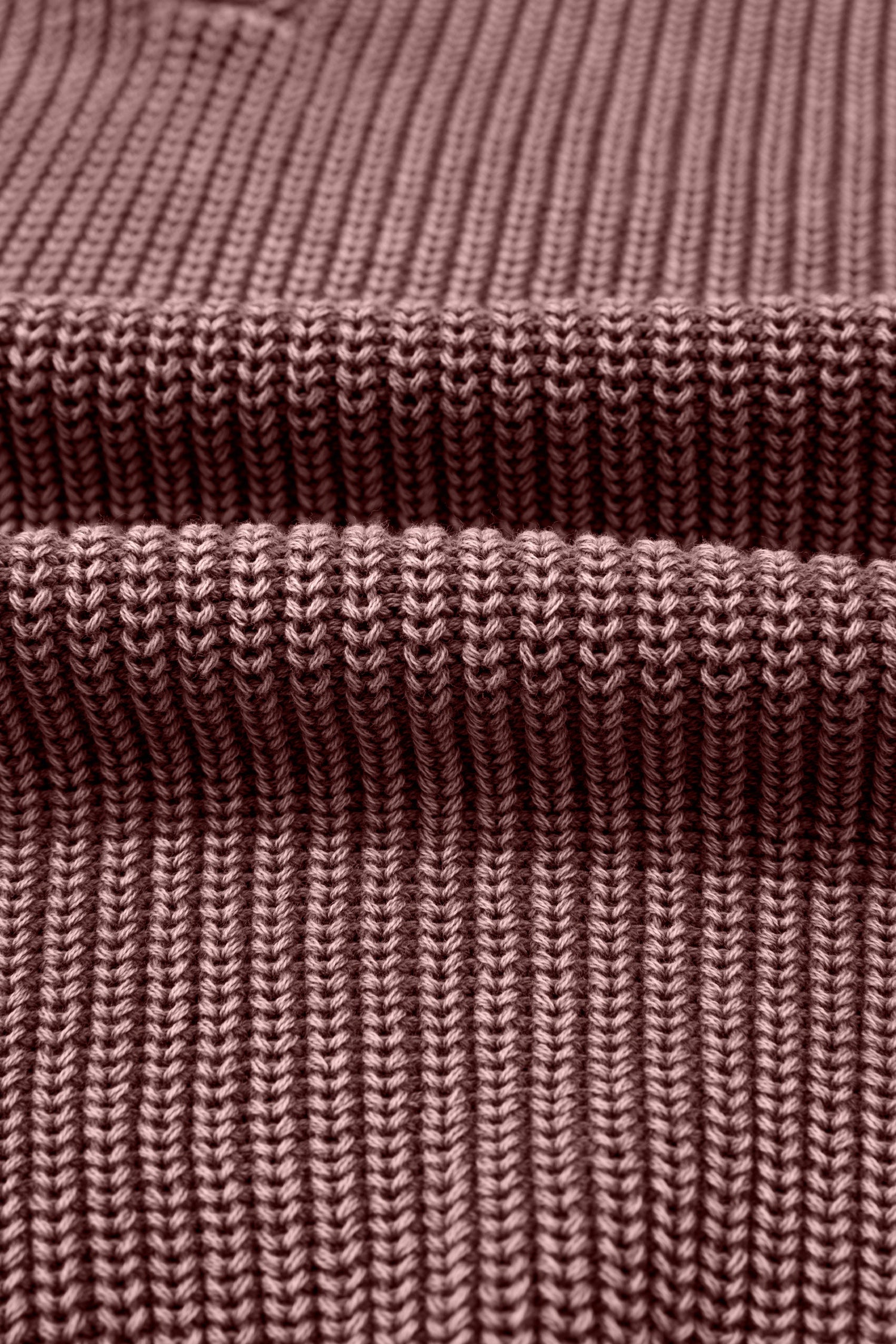 Dark Brown Mineral Washed Knit Button Polo Collar Loose Sweater