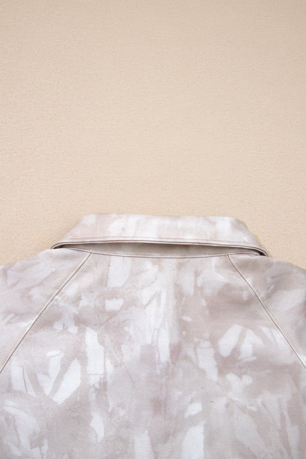 White Abstract Woodland Print Balloon Sleeve Pullover Drawstring Mini Skort Set